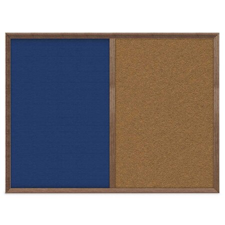 United Visual Products Slim Style Indoor Enclosed Corkboard, 12 UV500SC-GOLD-PEARL
